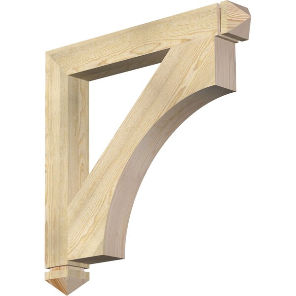Ekena Millwork Westlake Arts & Crafts Rough Sawn Bracket, Douglas Fir, 4"W x 32"D x 32"H BKT04X32X32WTL03RDF - main
